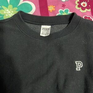 PINK Victoria’s Secret black sweatshirt size SP